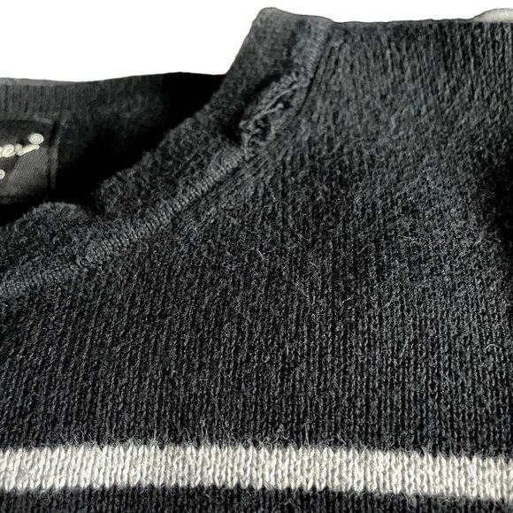 Eddie Bauer Crew Neck Sweater Mens Greay Black Winter Top Size Tall XL u - Picture 8 of 8